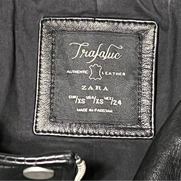 Zara Genuine Leather Moto Jacket ASO Kendall & Kylie Jenner, Size XS - Picture 12 of 16